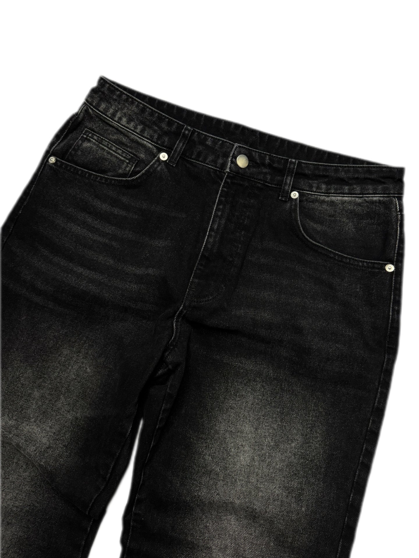 ARIS2WRLD FLARED RHINESTONE JEANS