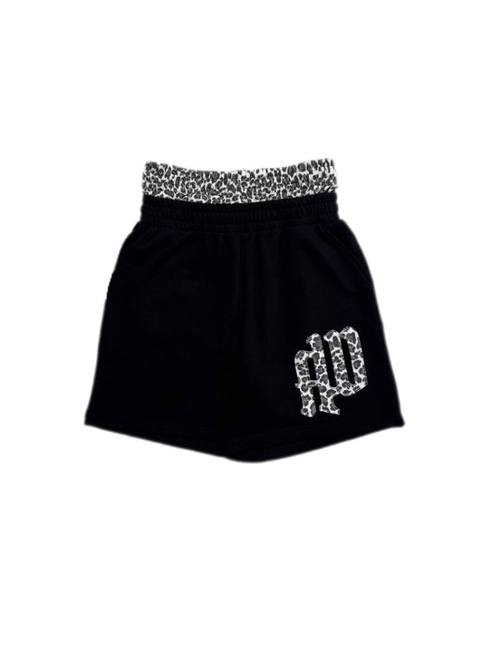 Aris2wrld DoubleWaist Leo Shorts Black