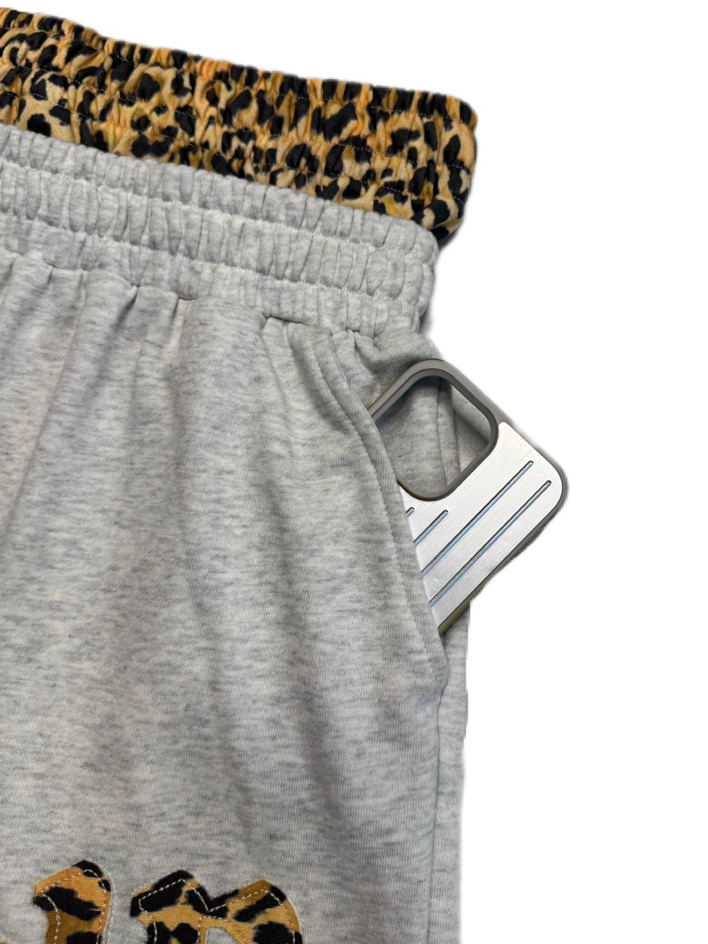 Aris2wrld DoubleWaist Leo Shorts Grey