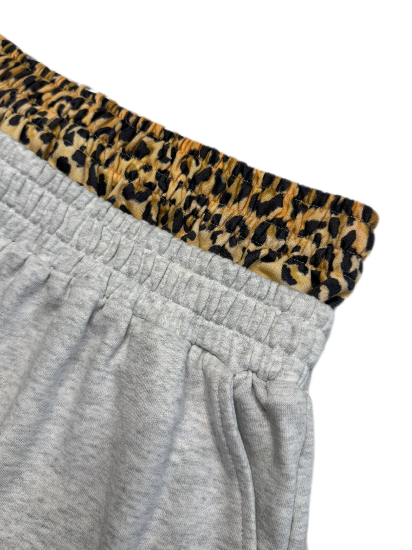 Aris2wrld DoubleWaist Leo Shorts Grey