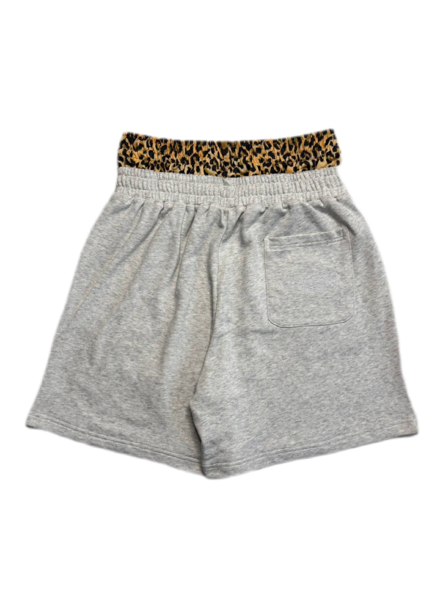 Aris2wrld DoubleWaist Leo Shorts Grey