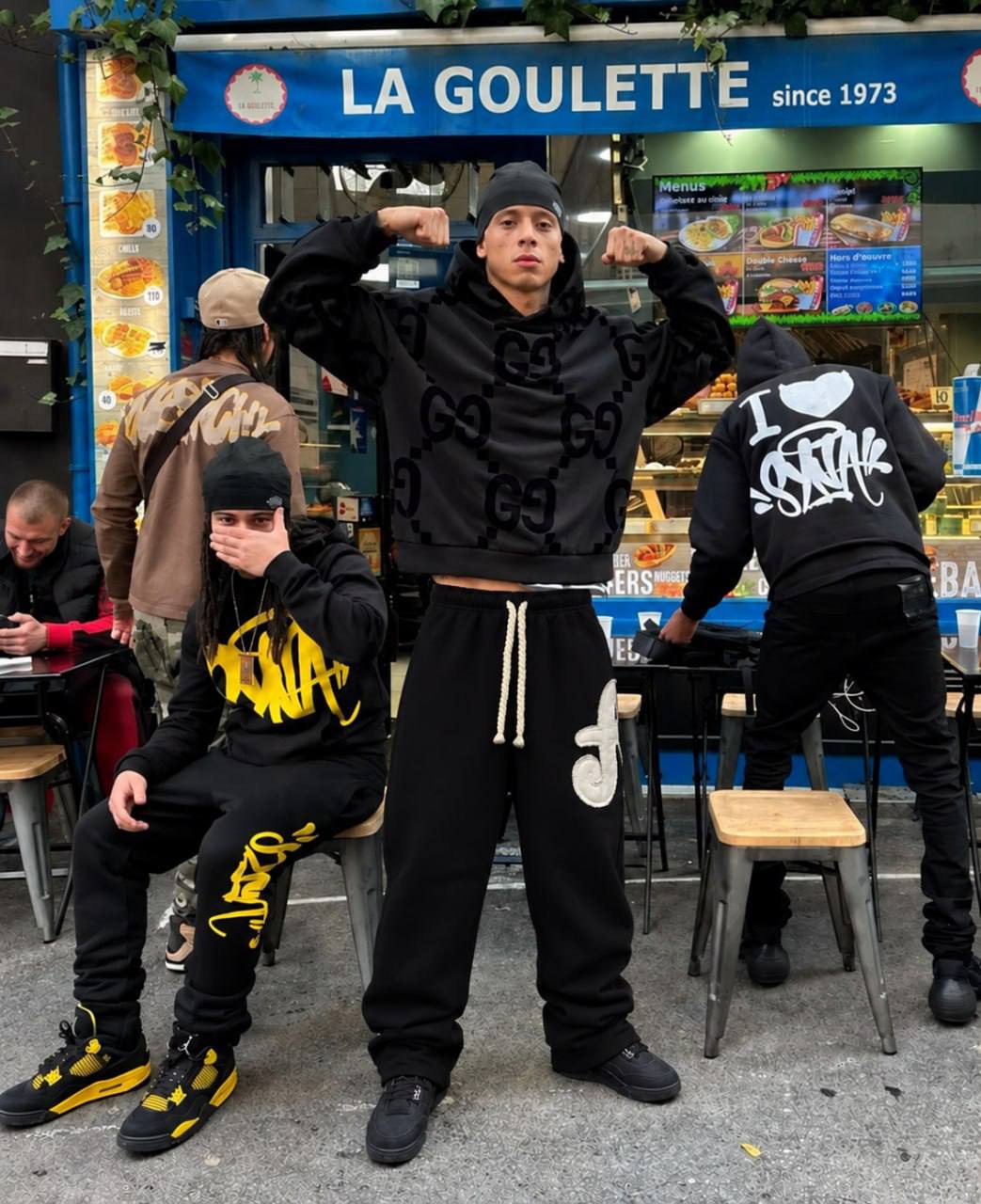 ARIS2WRLD ROPE PANTS BLACK